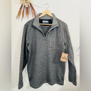 Magellan Outdoors Classic Fit Long Sleeve Hickory Canyon Quarter Zip Size Small